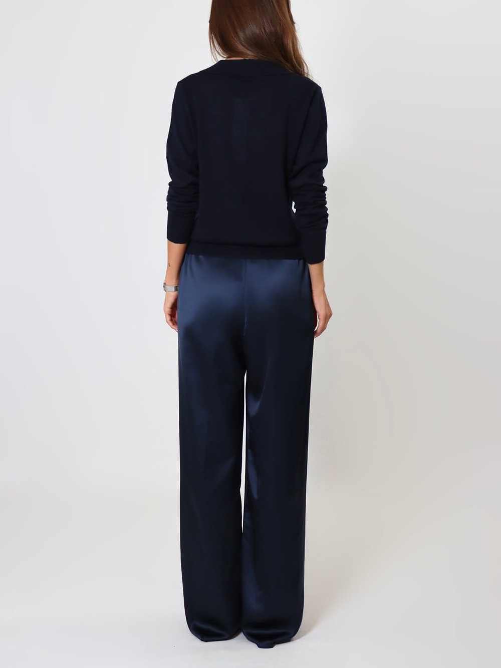 APRIL SEVEN APRIL SATIN PANT - Navy - Picture 2 of 11